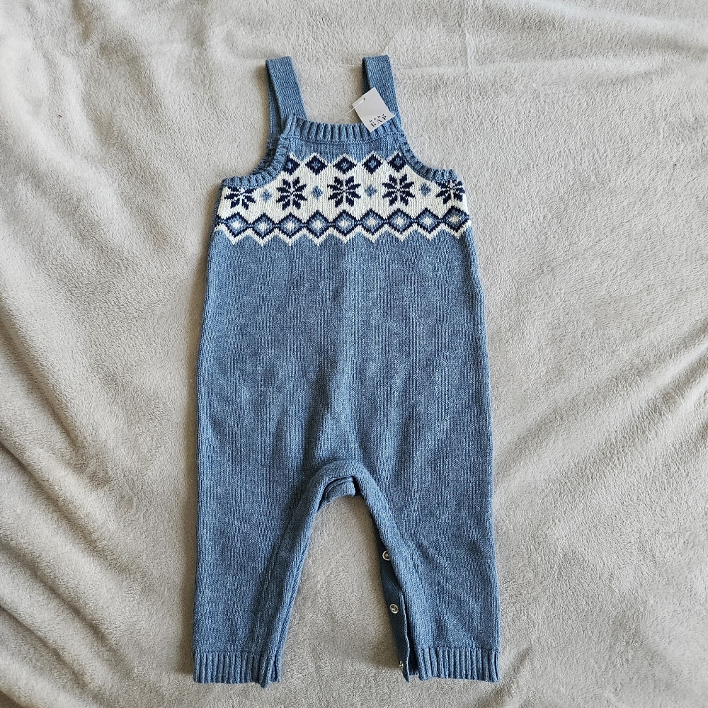 Baby Gap Fair Isle Sweater Overalls